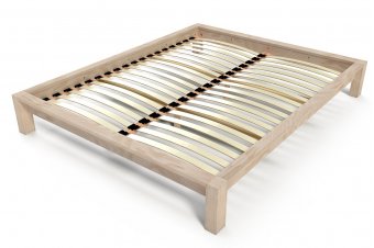 Solid King 2-seater bed in wood
