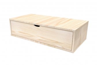 Wooden storage cube 100x50 cm + drawer