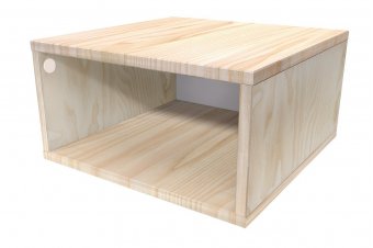 Cubo de almacenamiento de madera 50x50 cm