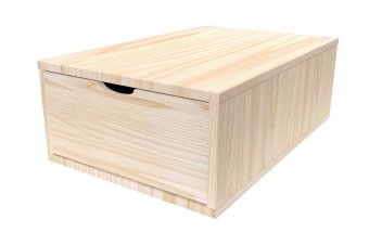 Wooden storage cube 75x50 cm + drawer