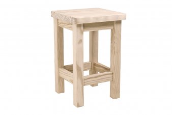 Wood straight stool Made in France