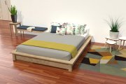 Futon bed Solido in solid wood - 2 places