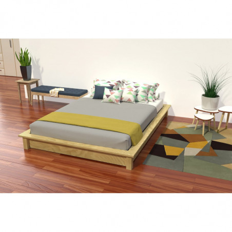 Futon bed Solido in solid wood - 2 places