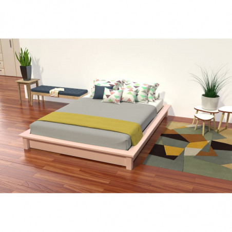 Futon bed Solido in solid wood - 2 places