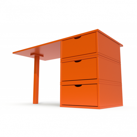 Bureau Cube 3 tiroirs