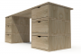 Bureau Cube long 6 tiroirs