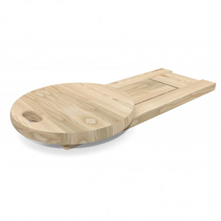 Wooden folding stool