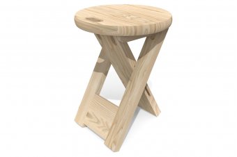 Vintage Wooden folding stool