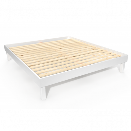 Lit confort grande taille 180x200 cm bois