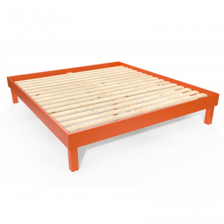 Lit confort grande taille 180x200 cm bois