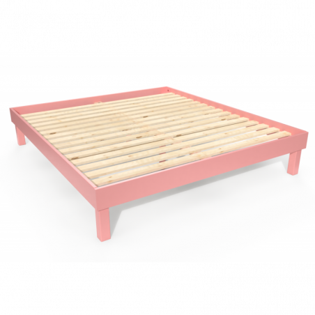 Lit confort grande taille 180x200 cm bois