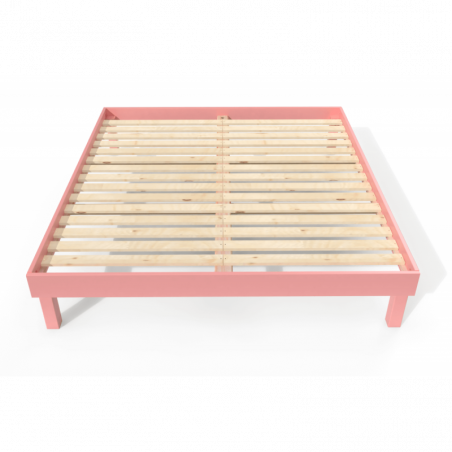 Lit confort grande taille 180x200 cm bois