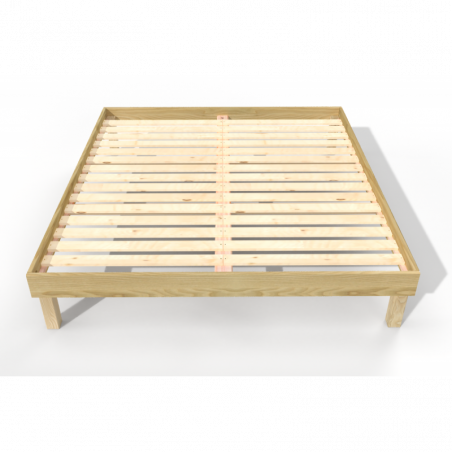 Lit confort grande taille 180x200 cm bois