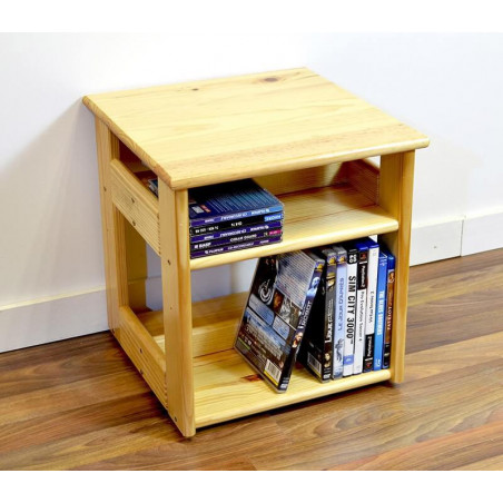 Etagère Tournante Karen 104 CD/DVD en bois