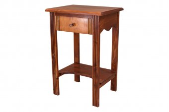 Mesa de hall de madera +1 cajón