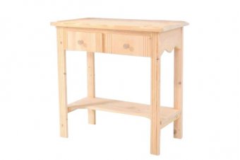 Wooden Hall console + 2 drawers