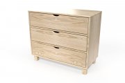 Cube Bedside cabinet with 3 drawers
