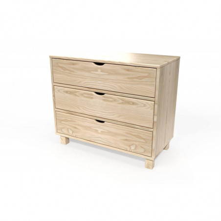 Cube Bedside cabinet with 3 drawers