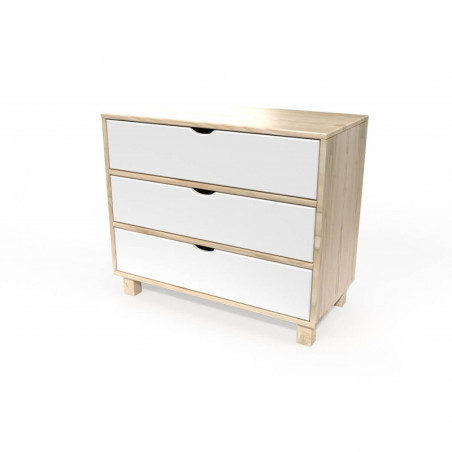 Cube Bedside cabinet with 3 drawers