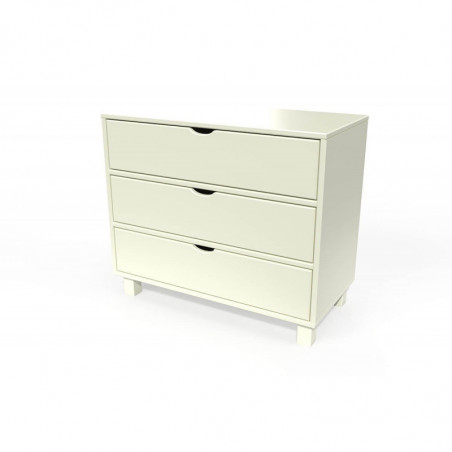 Cube Bedside cabinet with 3 drawers