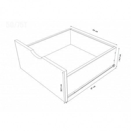 Tiroir pour cube 50
