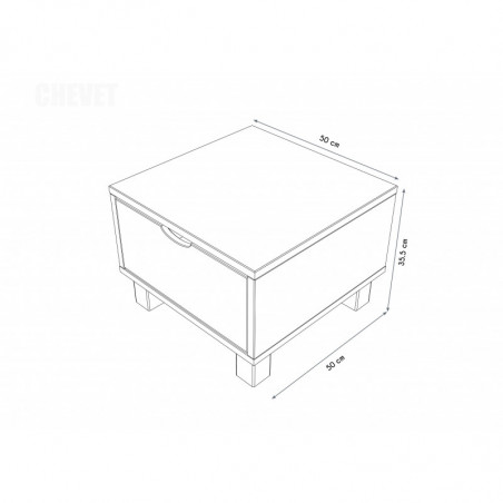 CUBE BEDSIDE TABLE