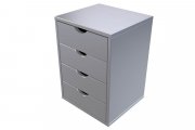 Solid wood 4 drawer pedestal