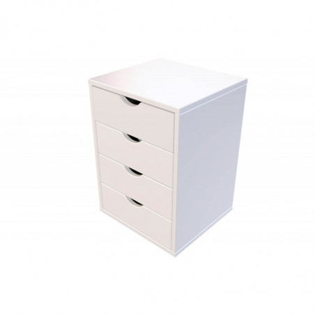 Solid wood 4 drawer pedestal