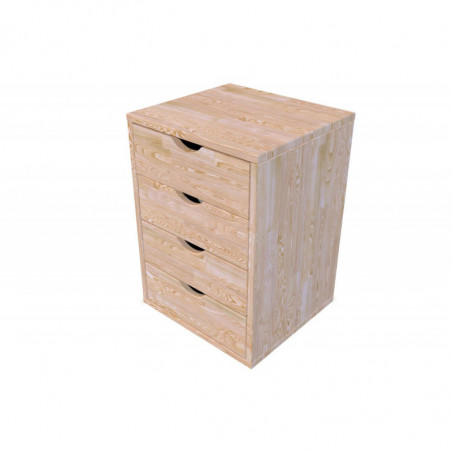 Solid wood 4 drawer pedestal