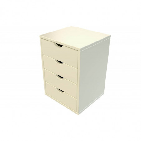 Solid wood 4 drawer pedestal