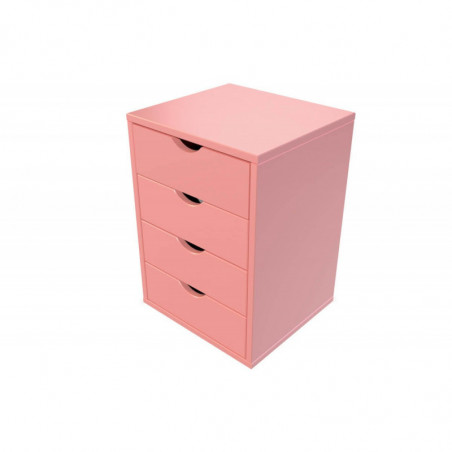 Solid wood 4 drawer pedestal