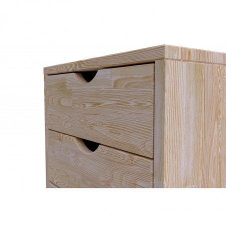 Solid wood 4 drawer pedestal