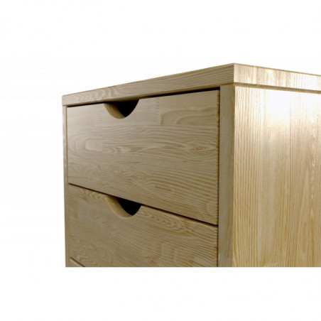 Solid wood 4 drawer pedestal