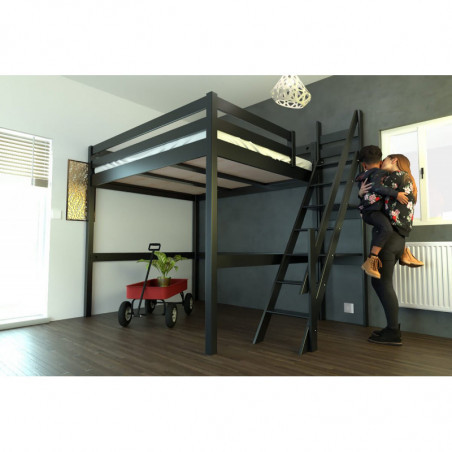 CAMA ALTA SYLVIA CON ESCALERA 