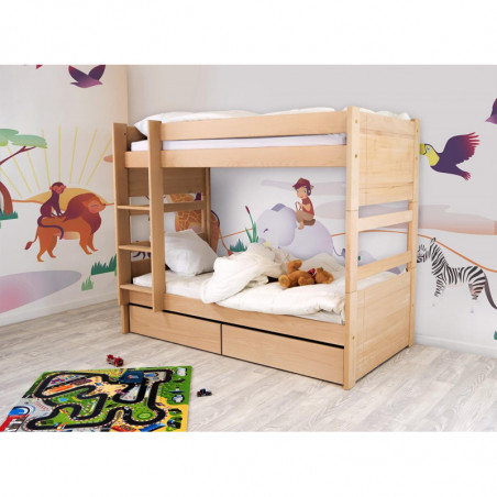 Cama litera de haya DUO