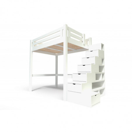 Lit Mezzanine Alpage & escalier cube