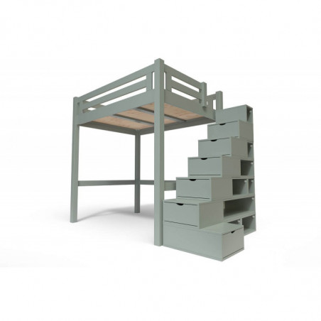 Lit Mezzanine Alpage & escalier cube