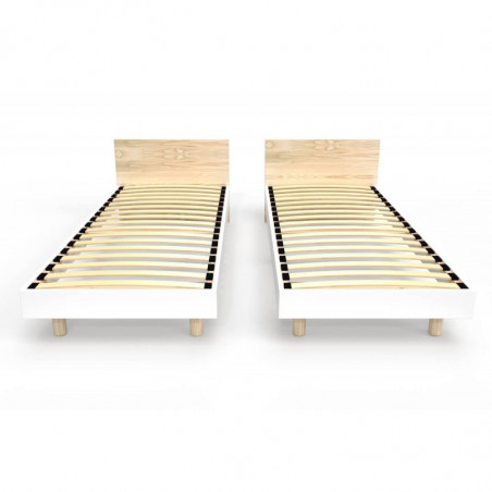 Lit Twin bois massif