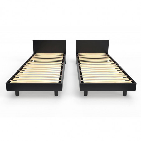 Lit Twin bois massif