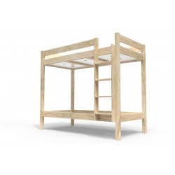 Bunk bed 2 places 90x190 right scale wood ABC