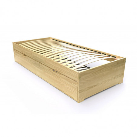 Children bed  Maël with block storage Wood