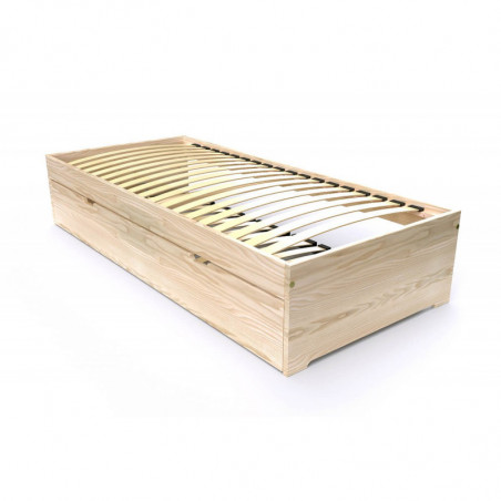 Children bed  Maël with block storage Wood