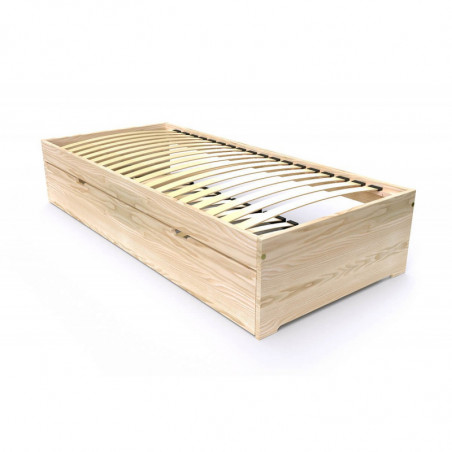 Children bed  Maël with block storage Wood