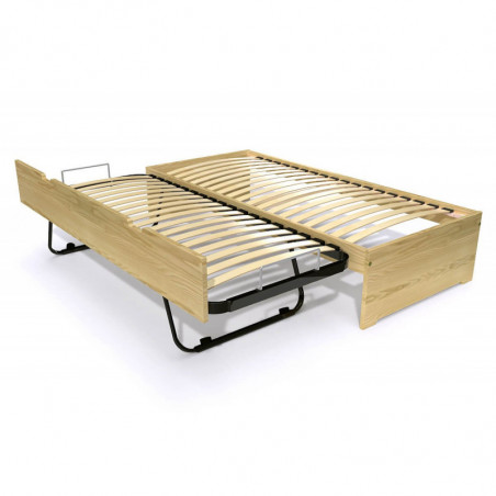 Children bed  Maël with block storage Wood