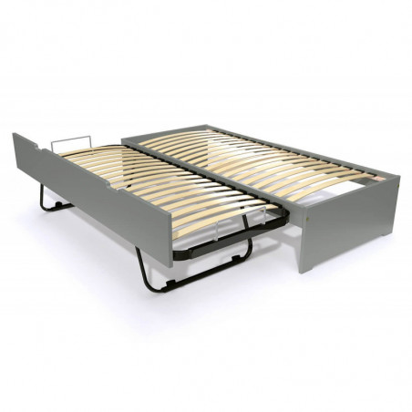 Children bed  Maël with block storage Wood