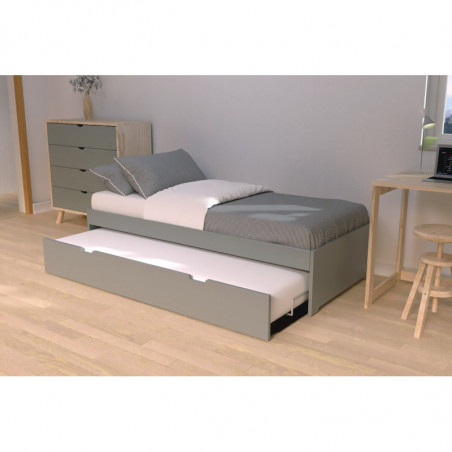 Children bed  Maël with block storage Wood