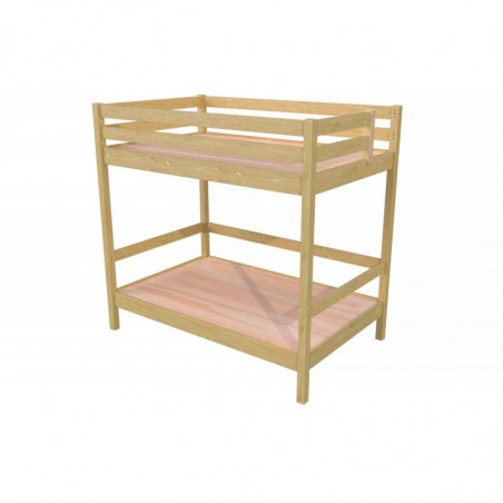 Bunk Bed 2-seater double for adults ladder wood Sylvia