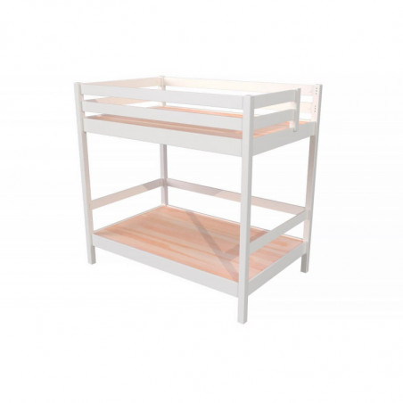 Bunk Bed 2-seater double for adults ladder wood Sylvia