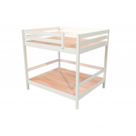 Bunk Bed 2-seater double for adults ladder wood Sylvia