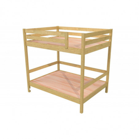 Cama litera adultos 2 plazas doble escalera madera Sylvia